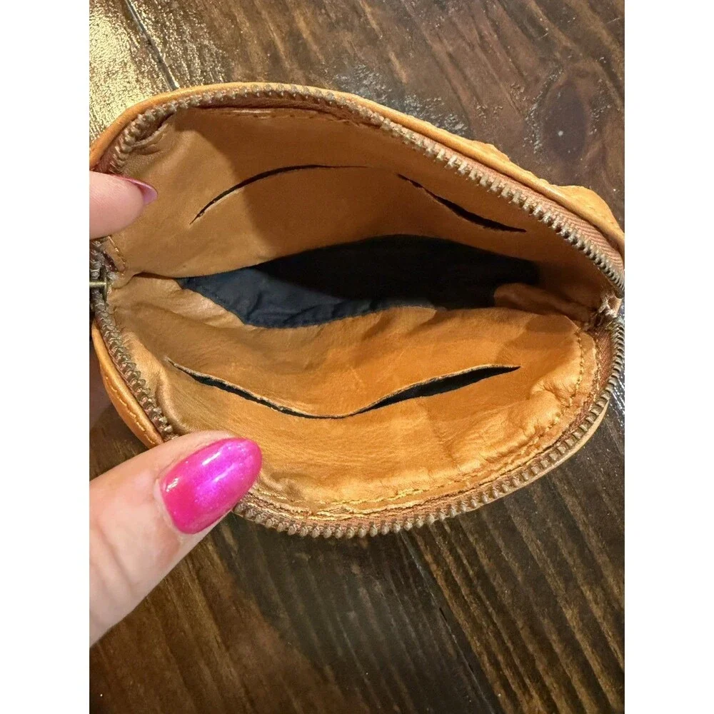 Wanderer Travel Co Bellagio Brown Leather Card Change Coin Wallet